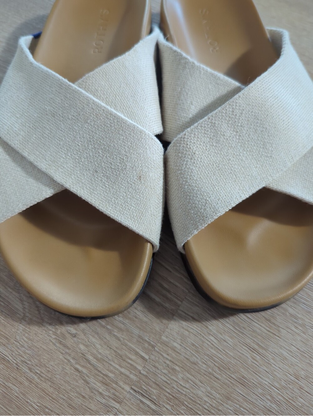 Rothy's Women's the Weekend Slide Sandals Ivory Oat Natural Hemp Comfort, Size 7 - Picture 8 of 8